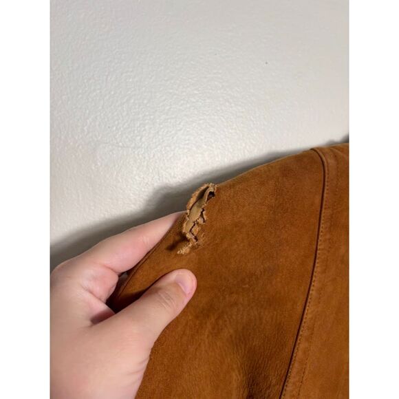 Sills Bonnie Cashin Leather Suede Trench Coat VTG Jacket Brass Twist Lock sz S - Picture 5 of 10